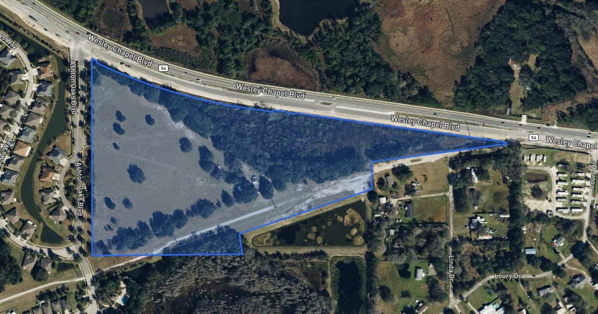 Parcel map for Ashton Oaks Amenity Center