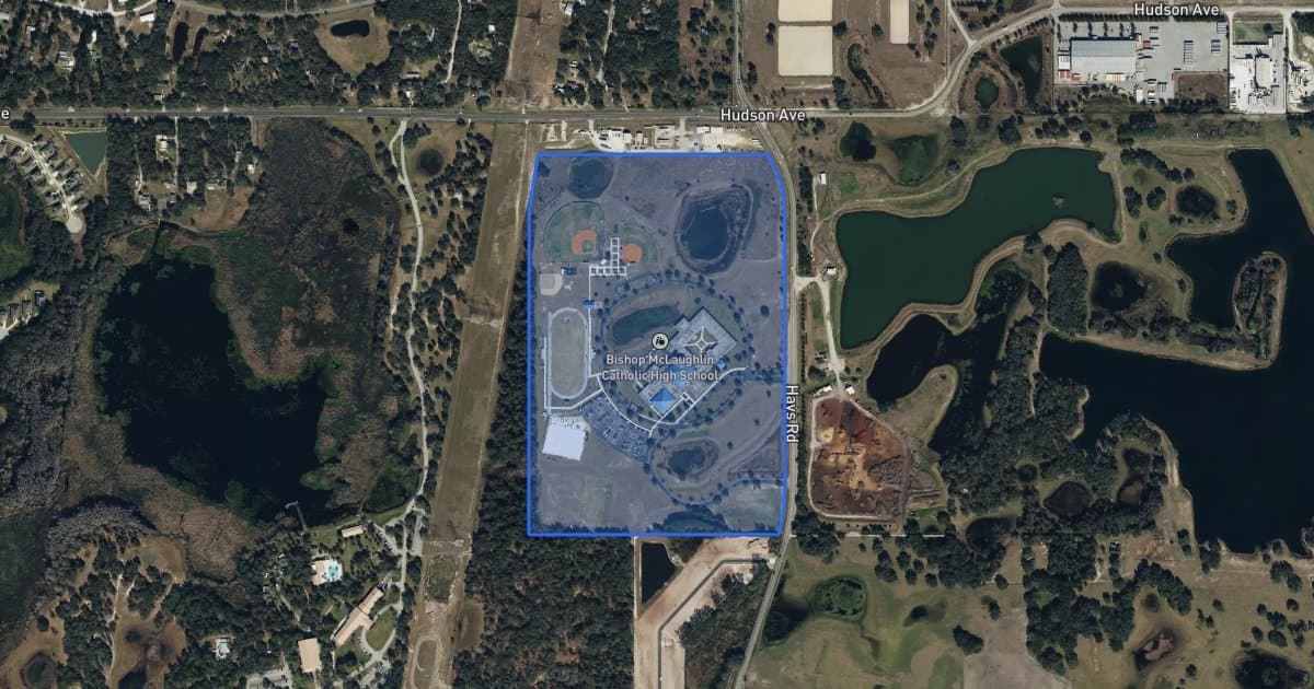 Parcel map for Bishop McLaughlin Catholic High School Scoreboard